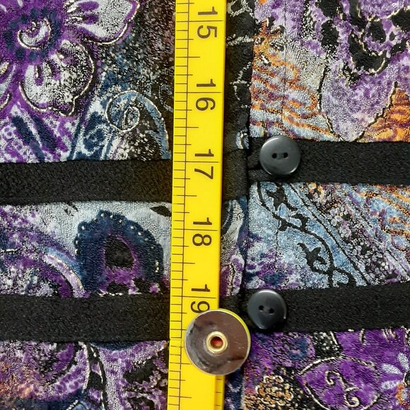 K & Company Woman's Jacket Size 16, Designer Split Back, Shoulder Pads - Picture 6 of 11